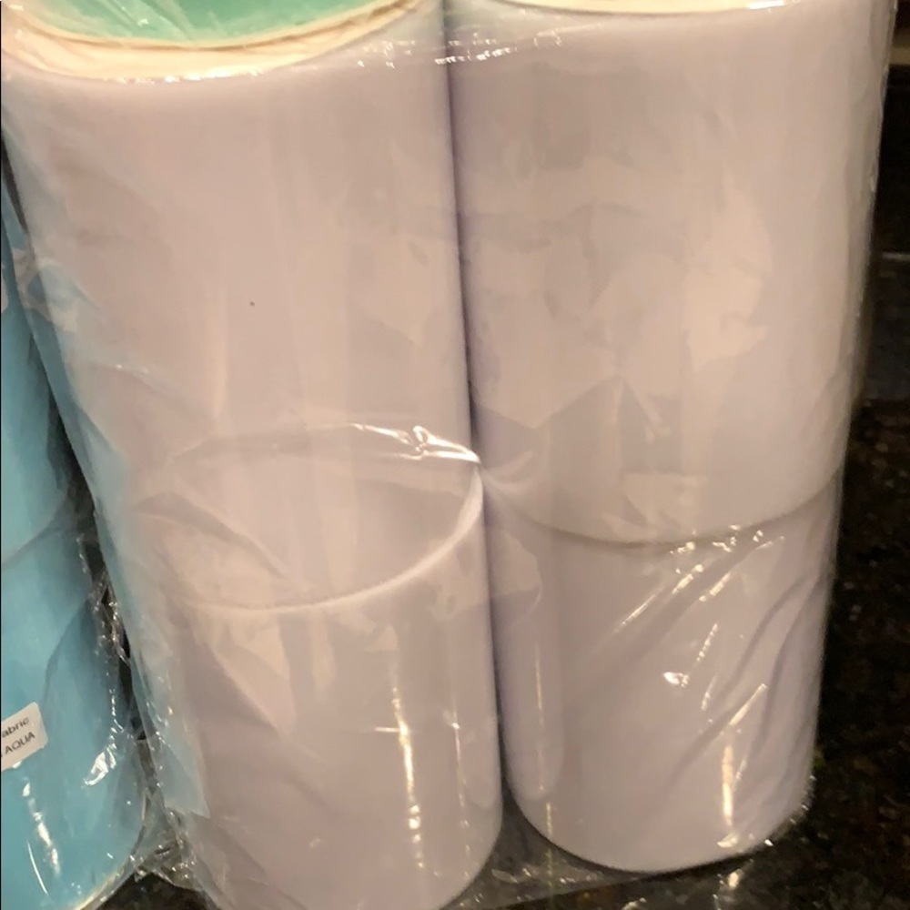 NWT 4 Xl Rolls White Tulle - New - Great Quality - Picture 1 of 2